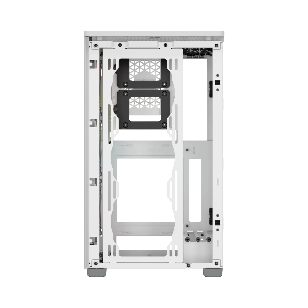 corsair 2000d rgb airflow small form factor sff pc white mini itx mesh tempered glass multi