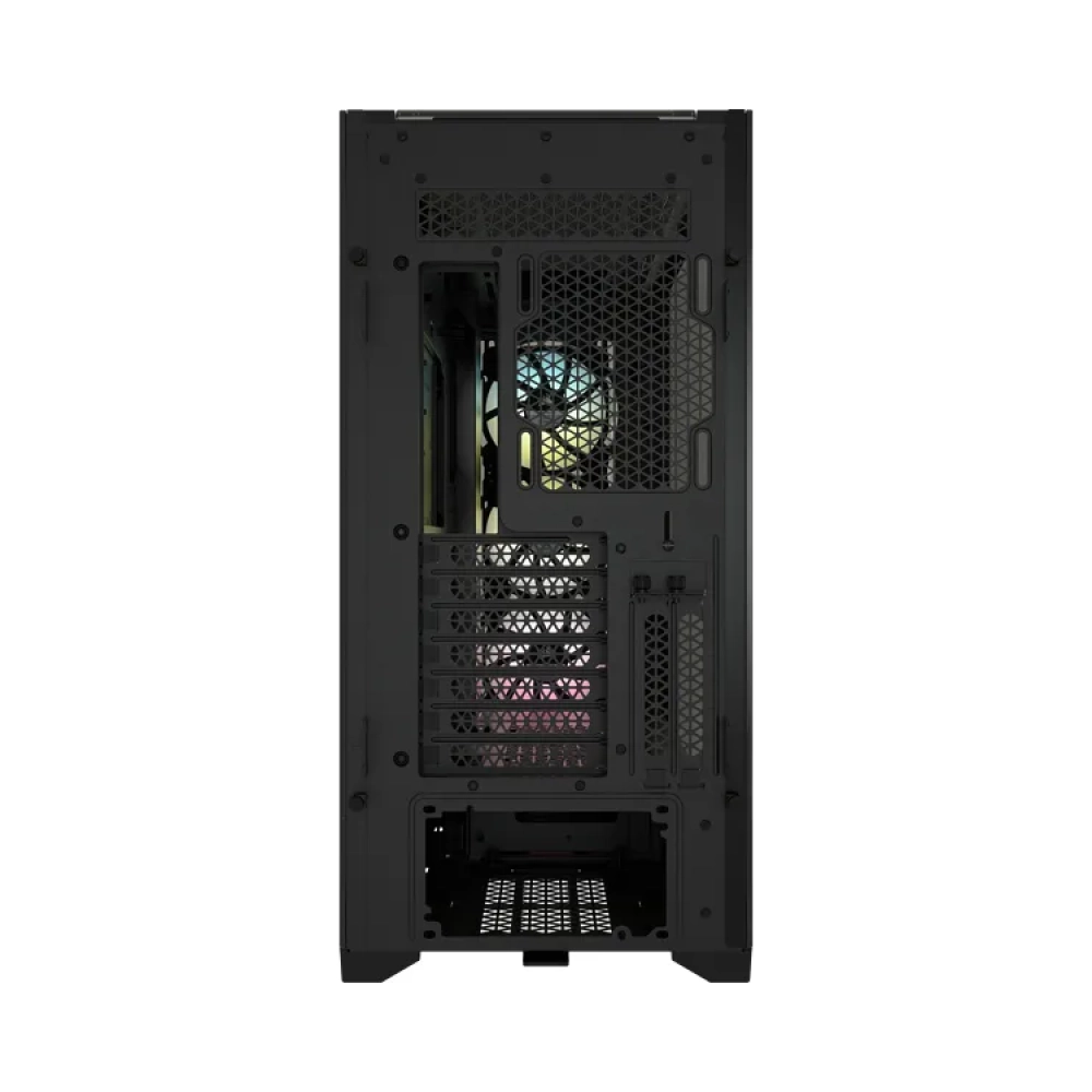 corsair icue 5000x rgb midi tower pc plastic steel tempered glass black atxeatxitx gaming