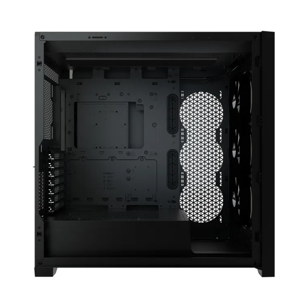 corsair icue 5000x rgb midi tower pc plastic steel tempered glass black atxeatxitx gaming
