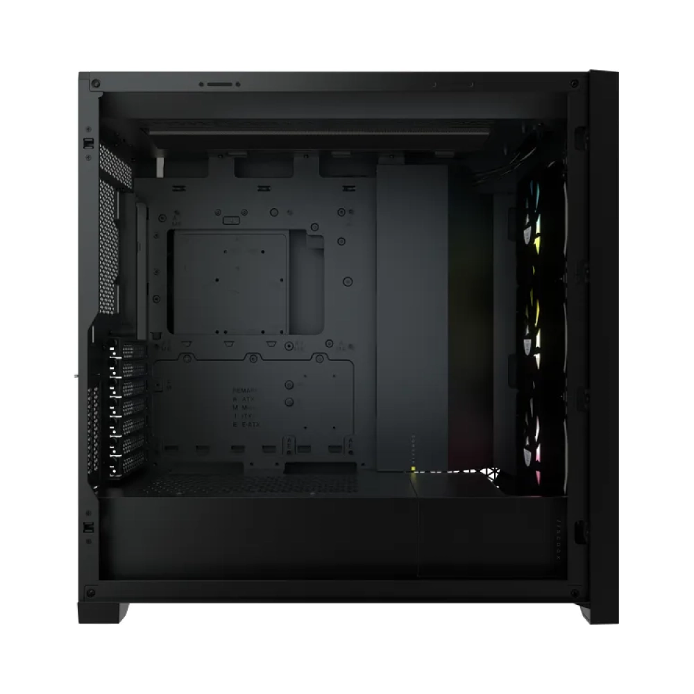 corsair icue 5000x rgb midi tower pc plastic steel tempered glass black atxeatxitx gaming