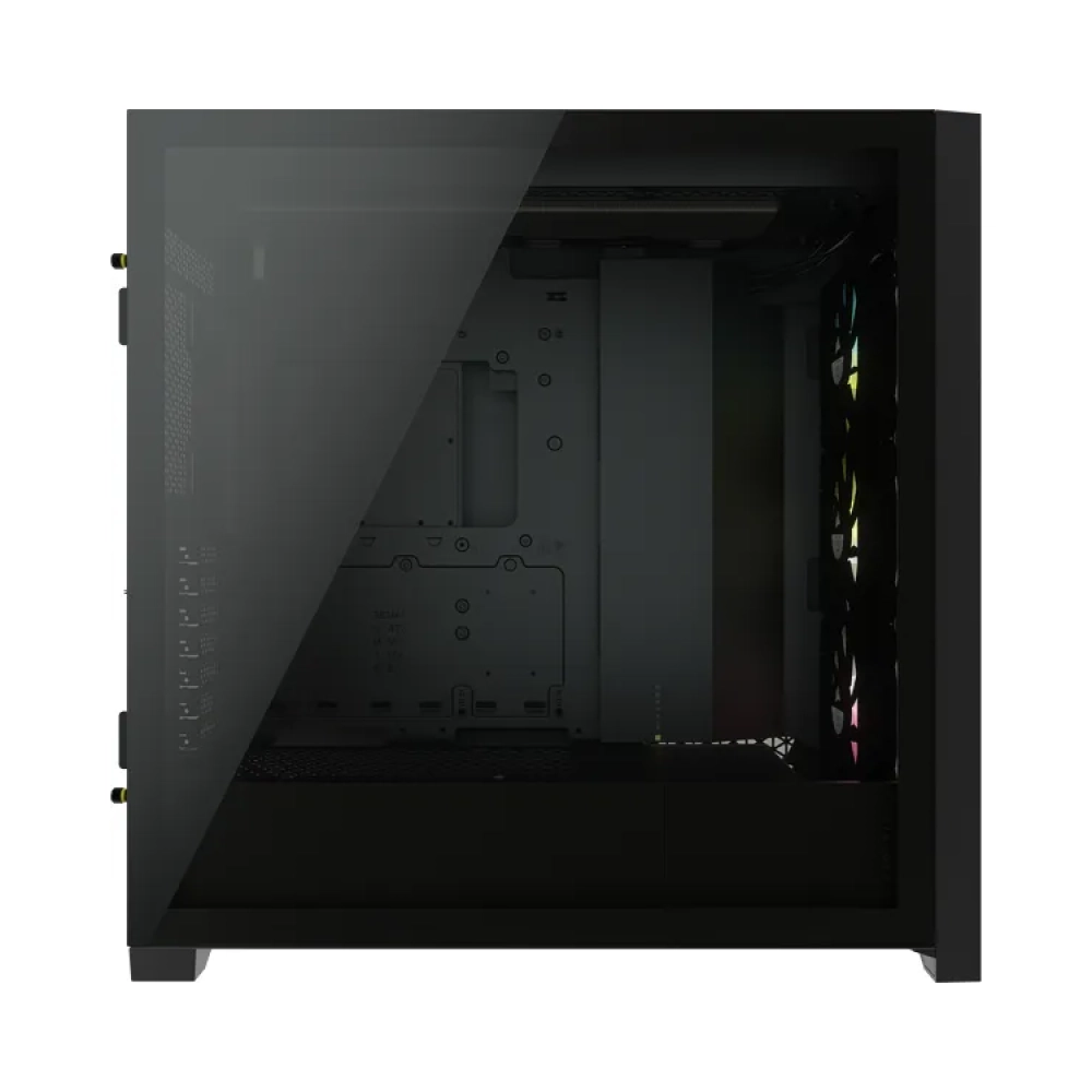 corsair icue 5000x rgb midi tower pc plastic steel tempered glass black atxeatxitx gaming