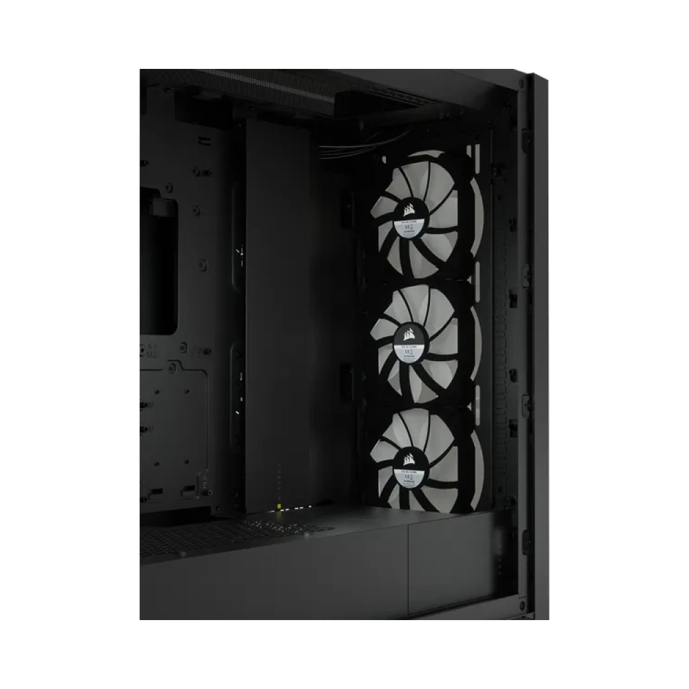 corsair icue 5000x rgb midi tower pc plastic steel tempered glass black atxeatxitx gaming