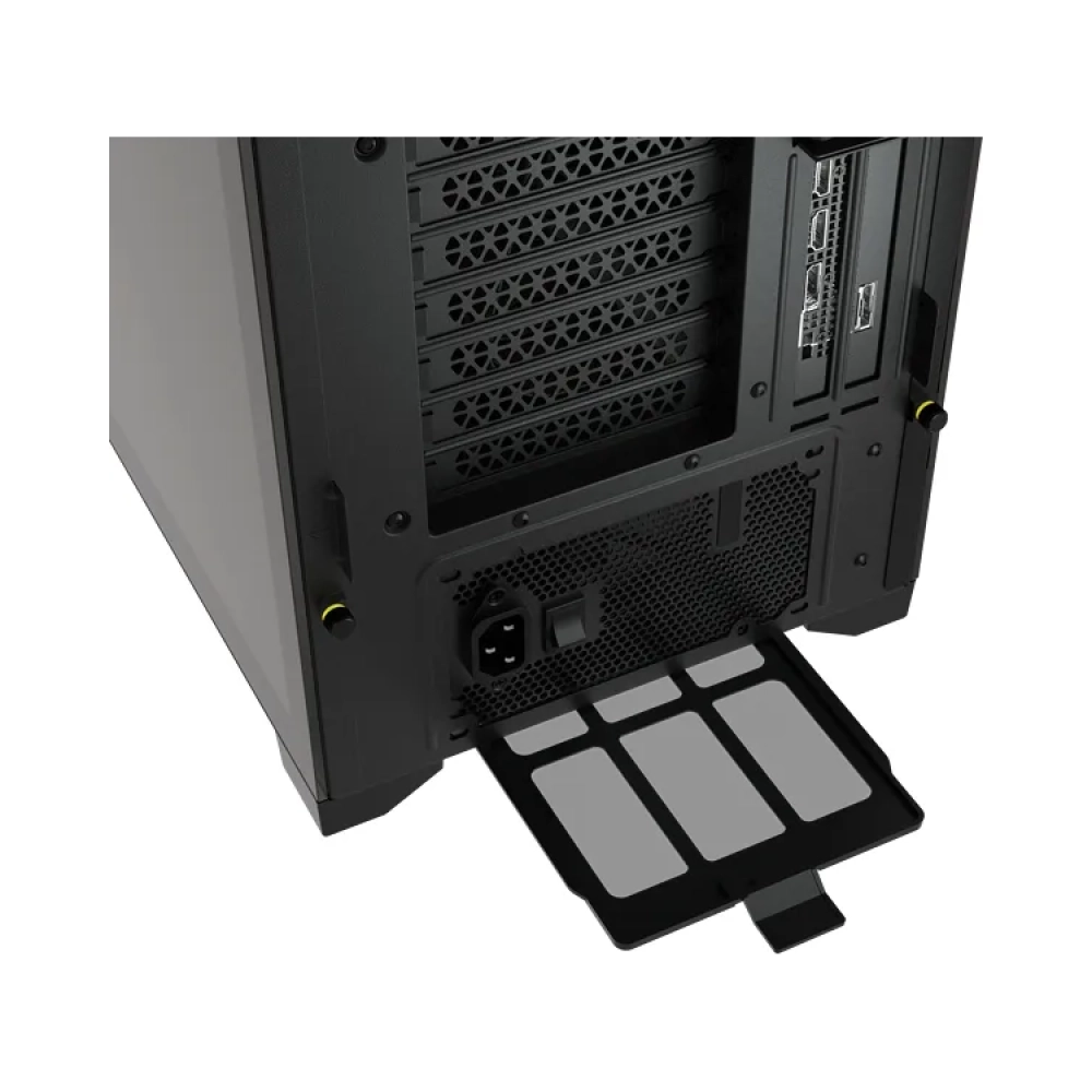 corsair icue 5000x rgb midi tower pc plastic steel tempered glass black atxeatxitx gaming