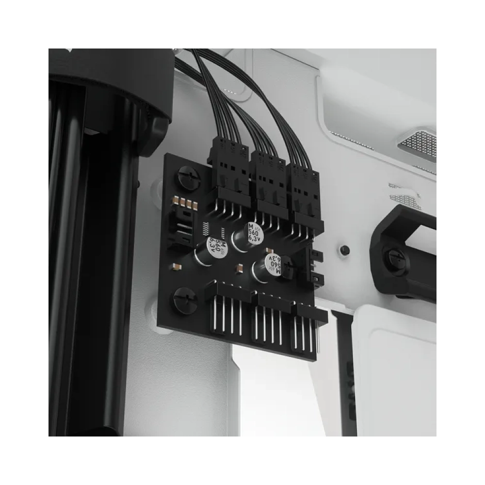 corsair icue 5000x rgb midi tower pc plastic steel tempered glass white atxeatxitx gaming