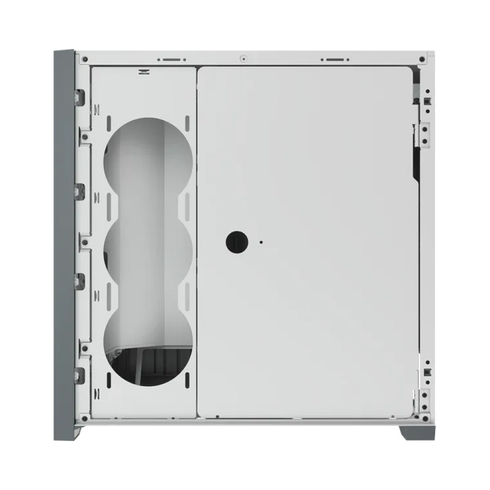 corsair icue 5000x rgb midi tower pc plastic steel tempered glass white atxeatxitx gaming