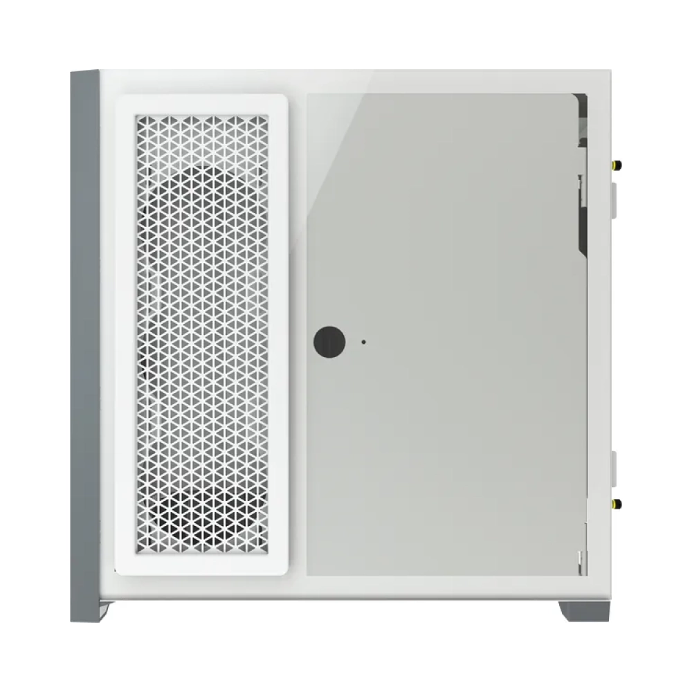corsair icue 5000x rgb midi tower pc plastic steel tempered glass white atxeatxitx gaming