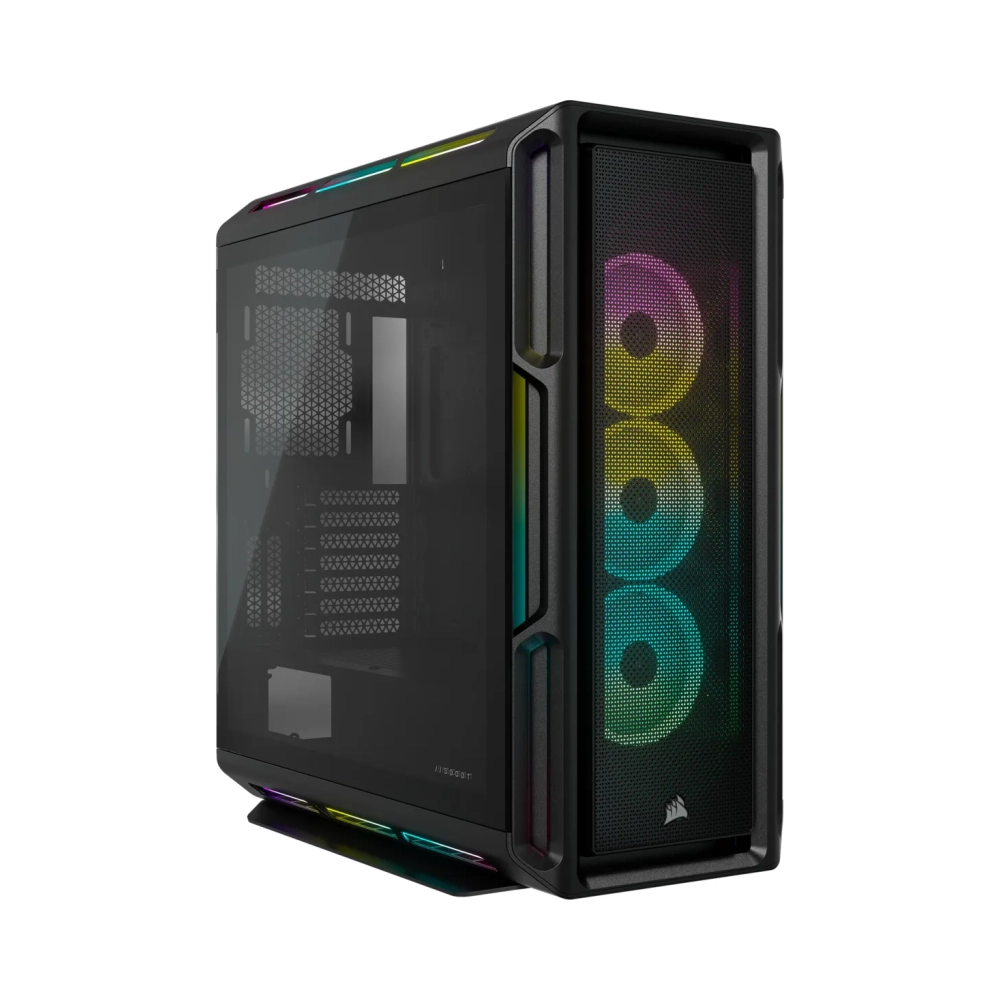 corsair cc 9011230 ww midi tower pc black atx homeoffice blue green red