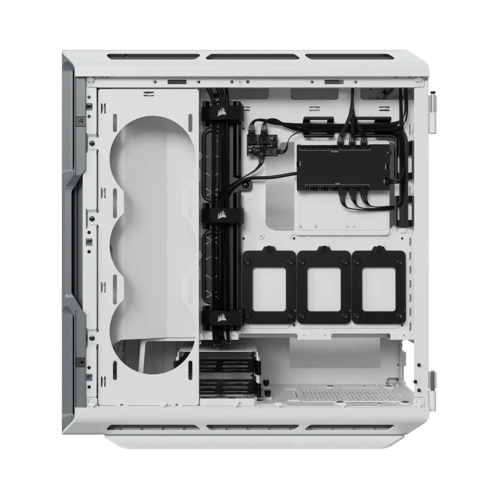 corsair icue 5000t rgb midi tower pc white atx eatx micro atx gaming multi