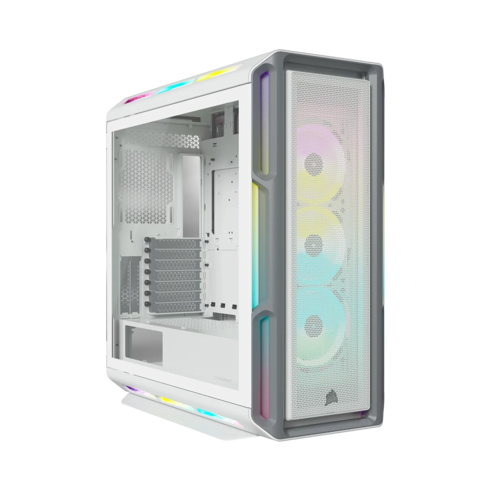 corsair icue 5000t rgb midi tower pc white atx eatx micro atx gaming multi