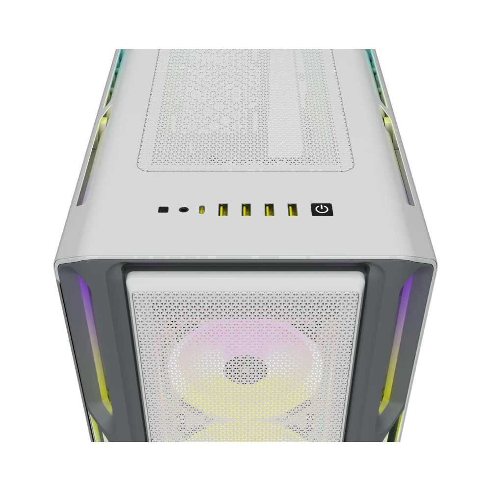 corsair icue 5000t rgb midi tower pc white atx eatx micro atx gaming multi