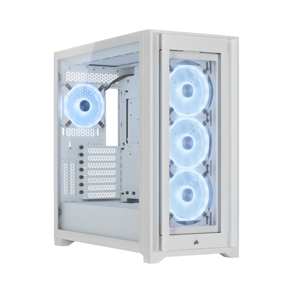 corsair 5000x rgb ql edition midi tower pc white atx gaming multi