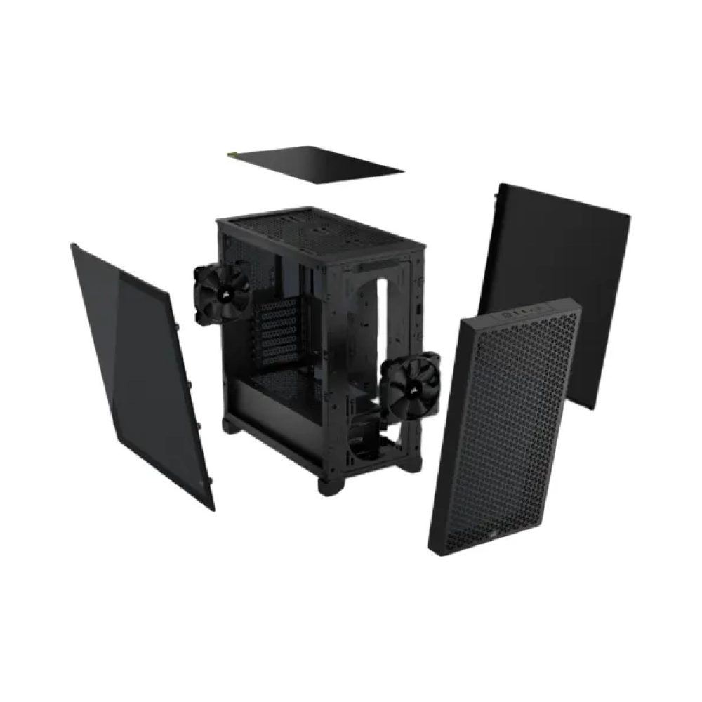 corsair cc 9011251 ww midi tower pc black atx gaming multi