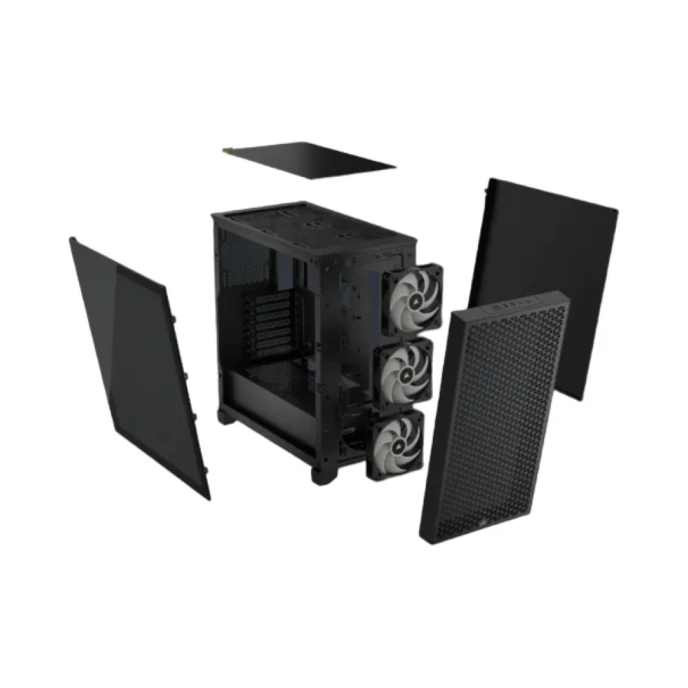 corsair cc 9011255 ww midi tower pc black atx gaming multi