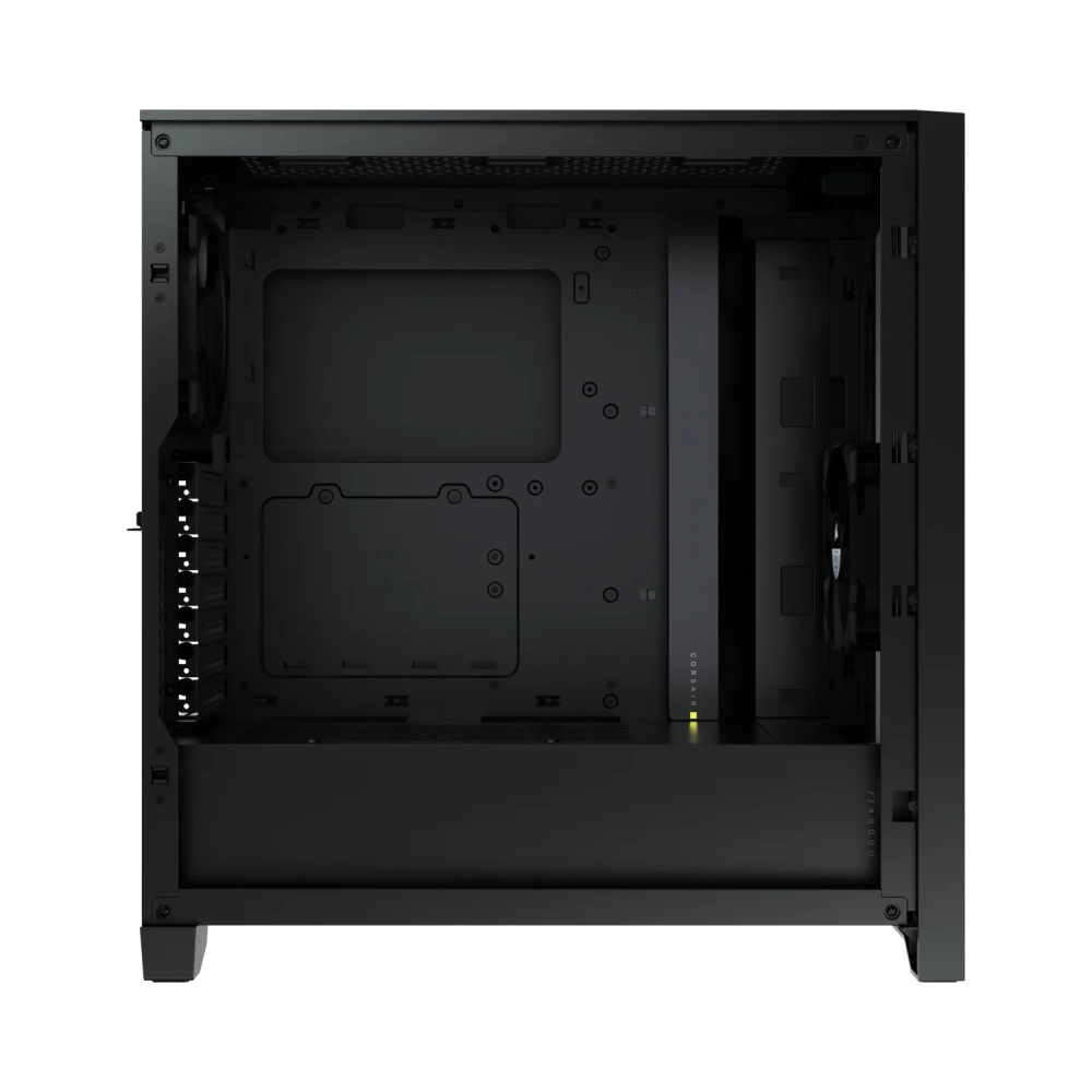corsair 4000d rgb midi tower pc black atx plastic steel tempered glass 17 cm