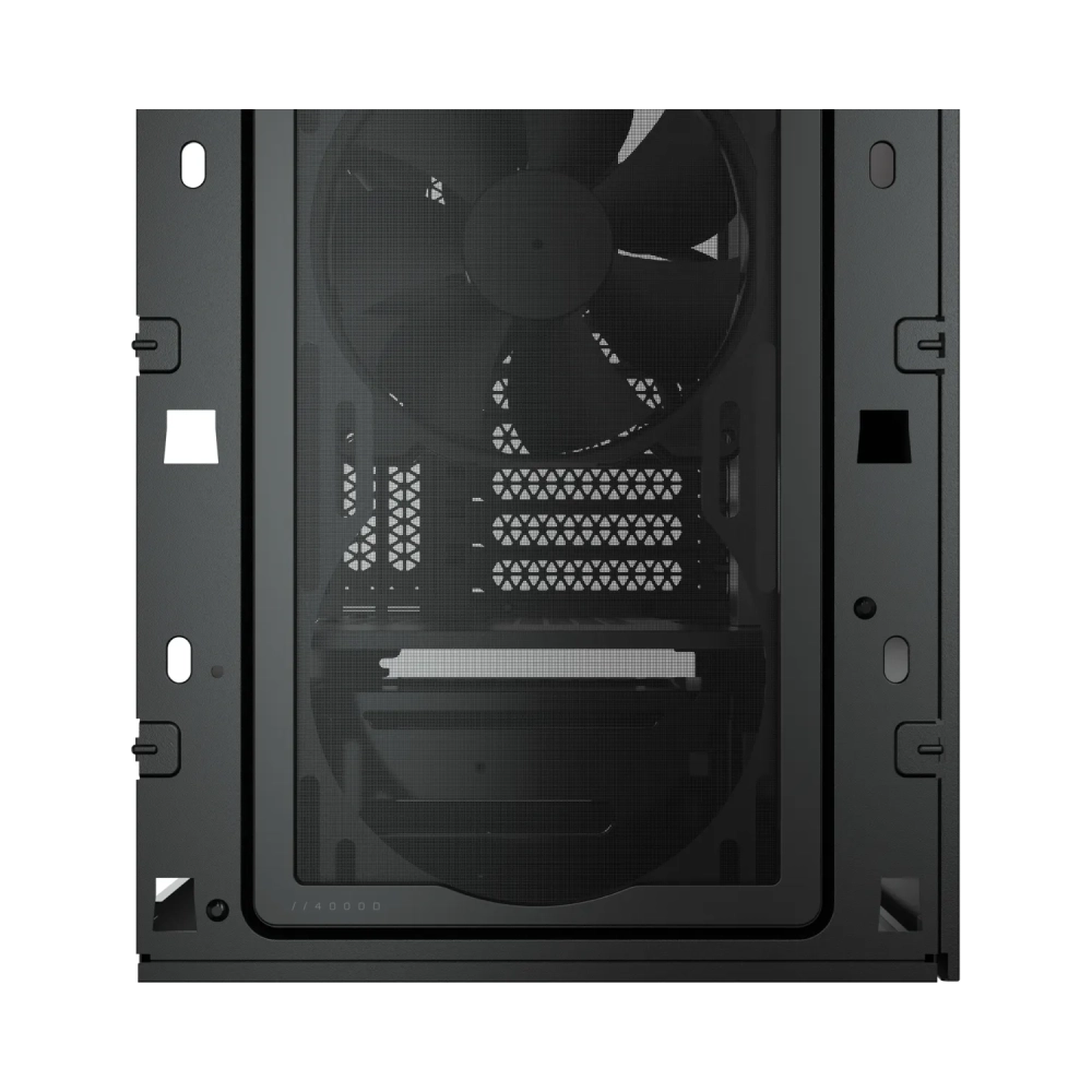 corsair 4000d rgb midi tower pc black atx plastic steel tempered glass 17 cm