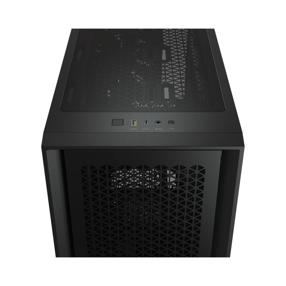 corsair 4000d rgb midi tower pc black atx plastic steel tempered glass 17 cm