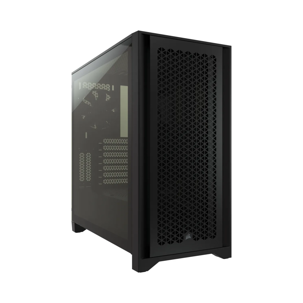 corsair 4000d rgb midi tower pc black atx plastic steel tempered glass 17 cm