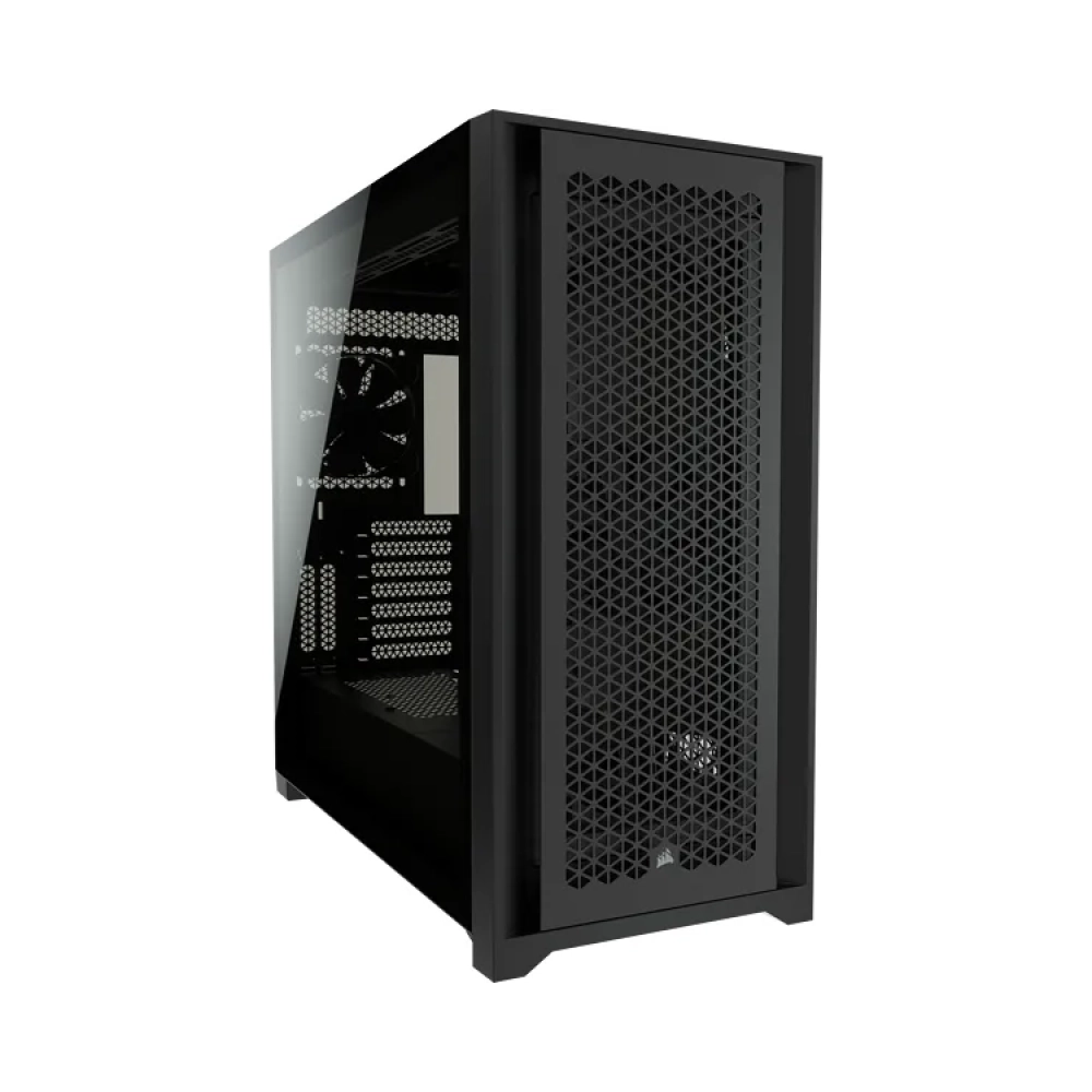 corsair 5000d airflow midi tower pc plastic steel tempered glass black atxeatxitx gaming