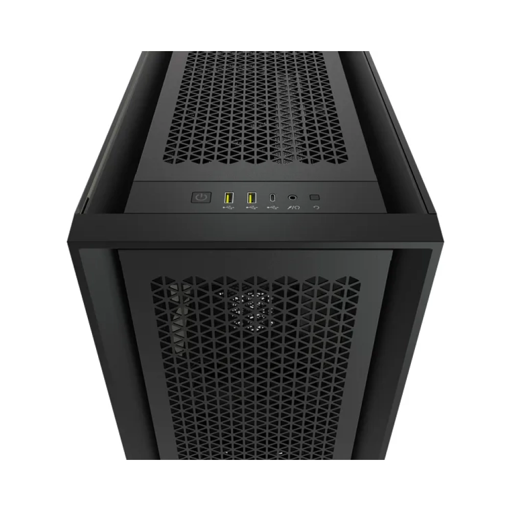 corsair 5000d airflow midi tower pc plastic steel tempered glass black atxeatxitx gaming