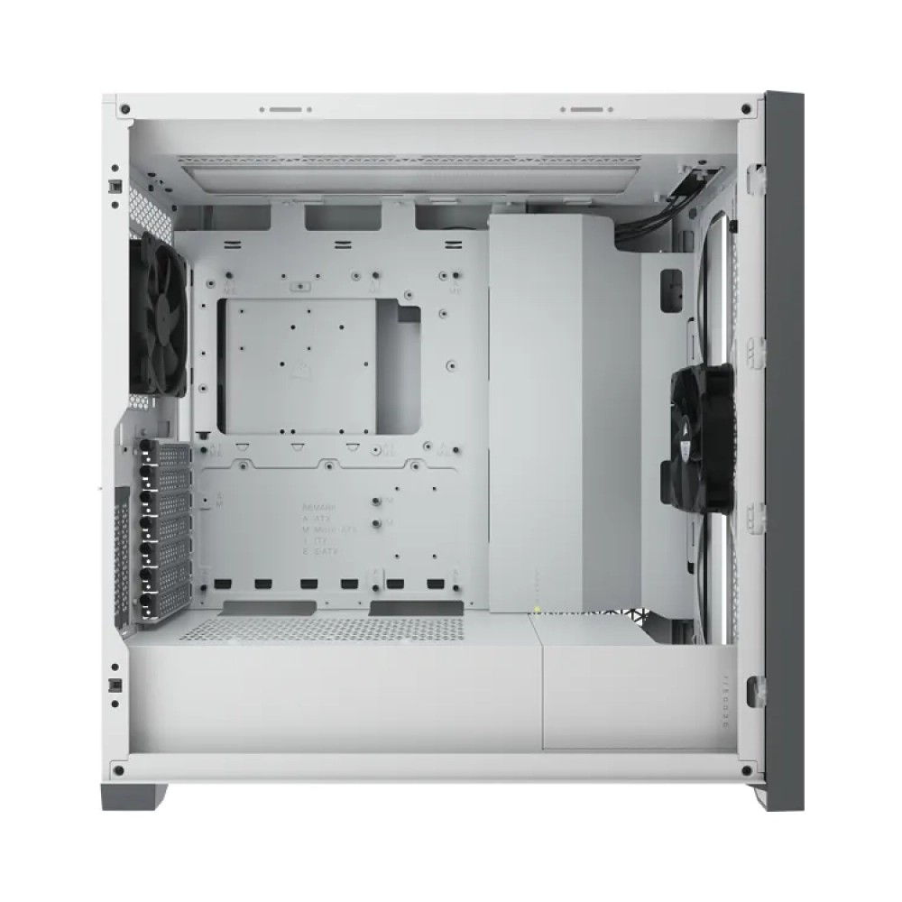 corsair 5000d airflow midi tower pc plastic steel tempered glass white gaming 17 cm