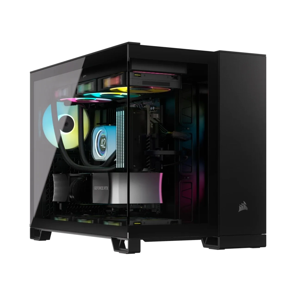 corsair 2500x midi tower pc black atx 18 cm 40 cm