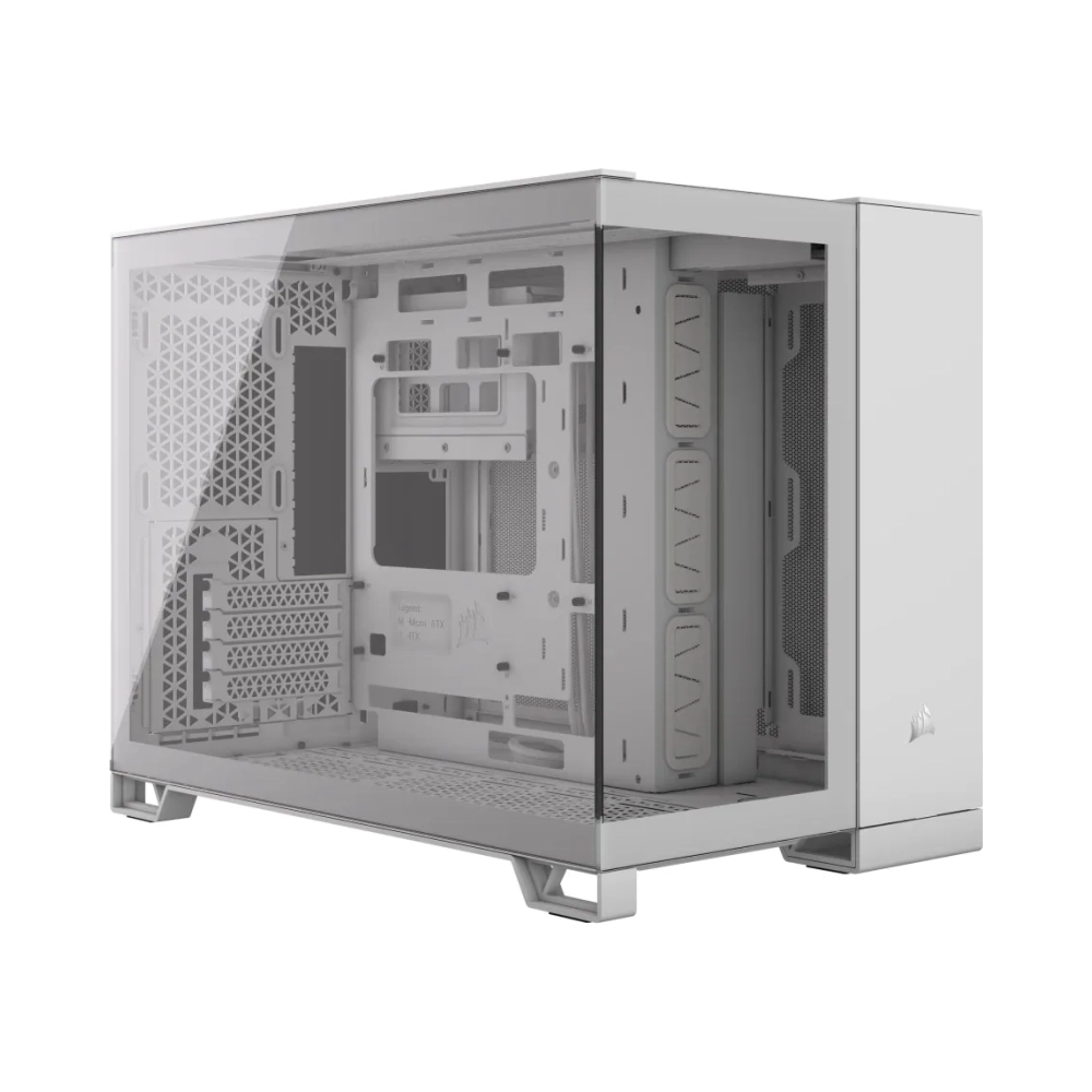 corsair 2500x midi tower pc white atx 18 cm 40 cm