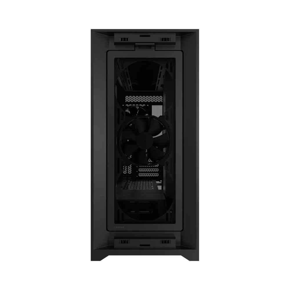 corsair 5000d rgb midi tower pc black atx plastic steel tempered glass 17 cm