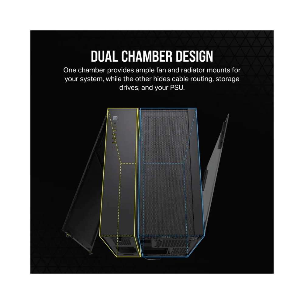 corsair 6500d airflow midi tower pc black atx 19 cm 40 cm