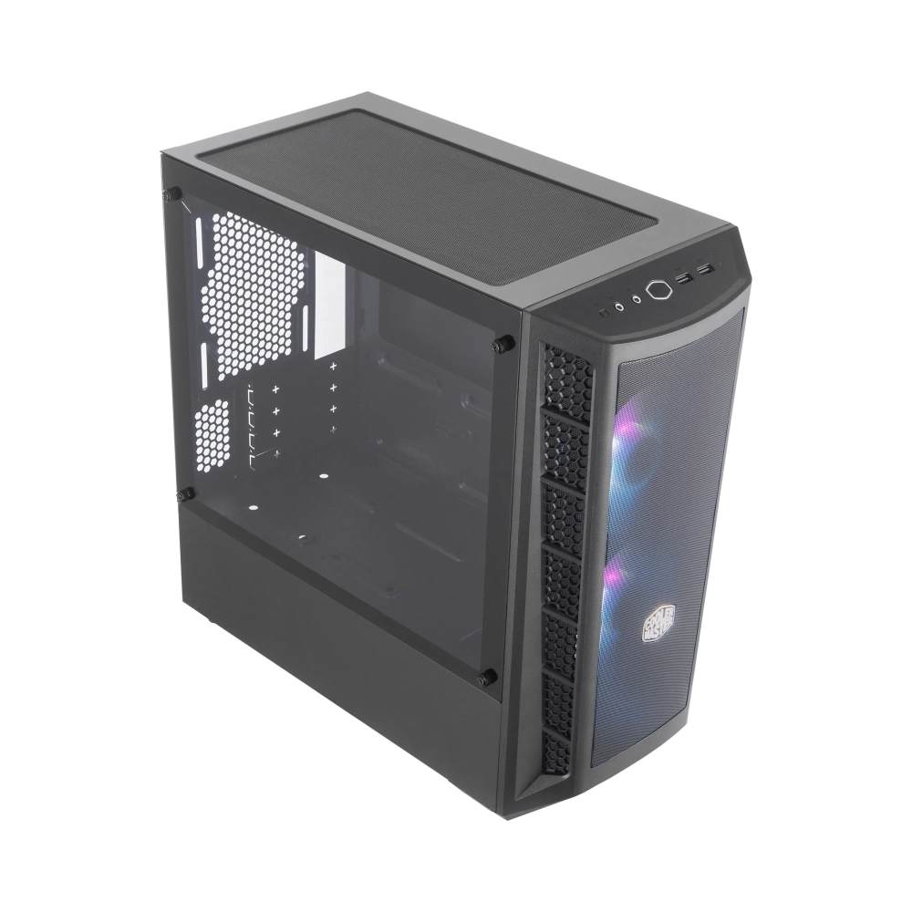 cooler master masterbox mb311l argb mini tower pc meshplastictempered glass black micro atxmini itx 22 cm