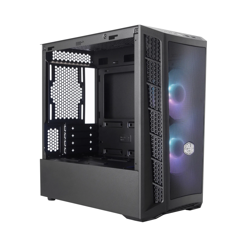 cooler master masterbox mb311l argb mini tower pc meshplastictempered glass black micro atxmini itx 22 cm