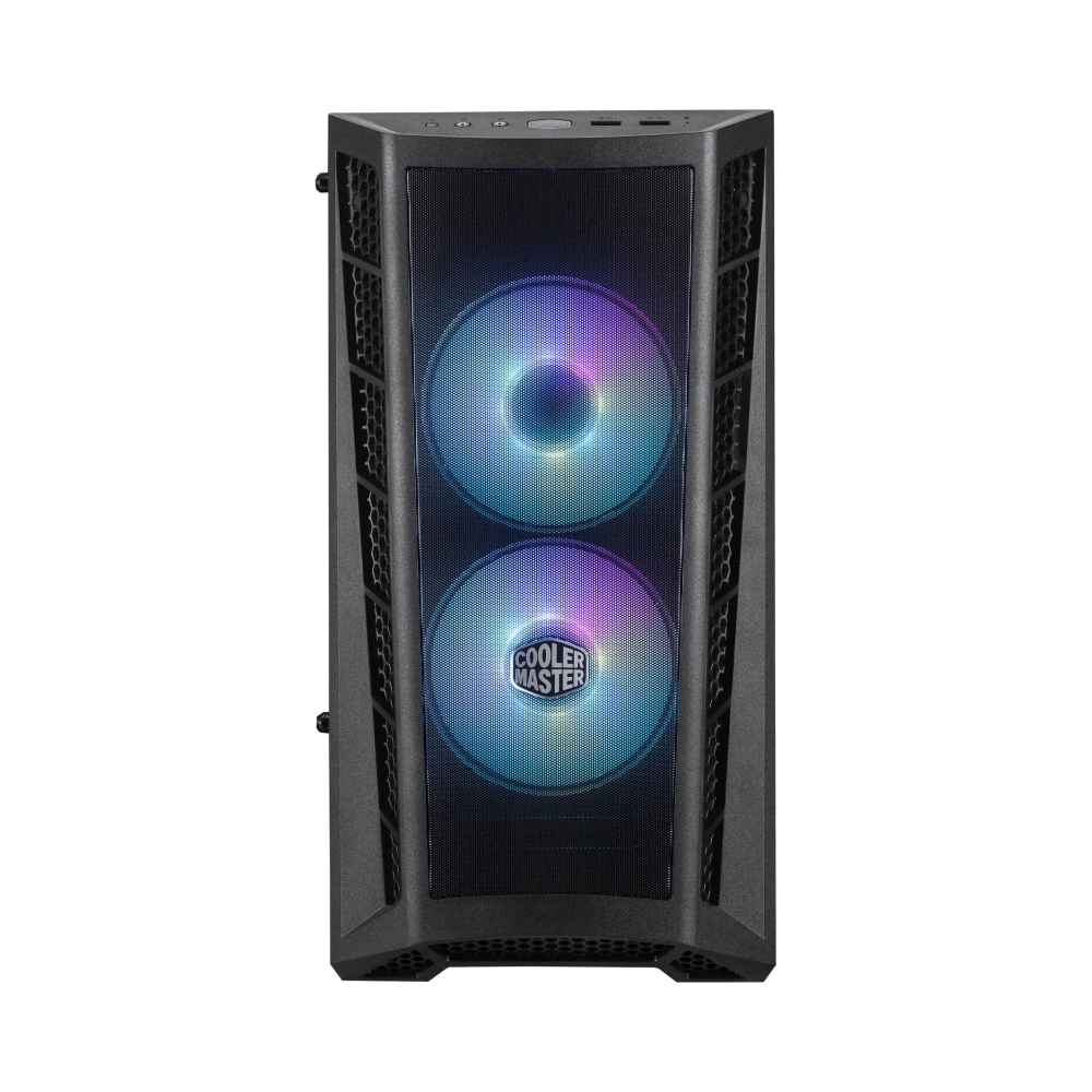 cooler master masterbox mb311l argb mini tower pc meshplastictempered glass black micro atxmini itx 22 cm