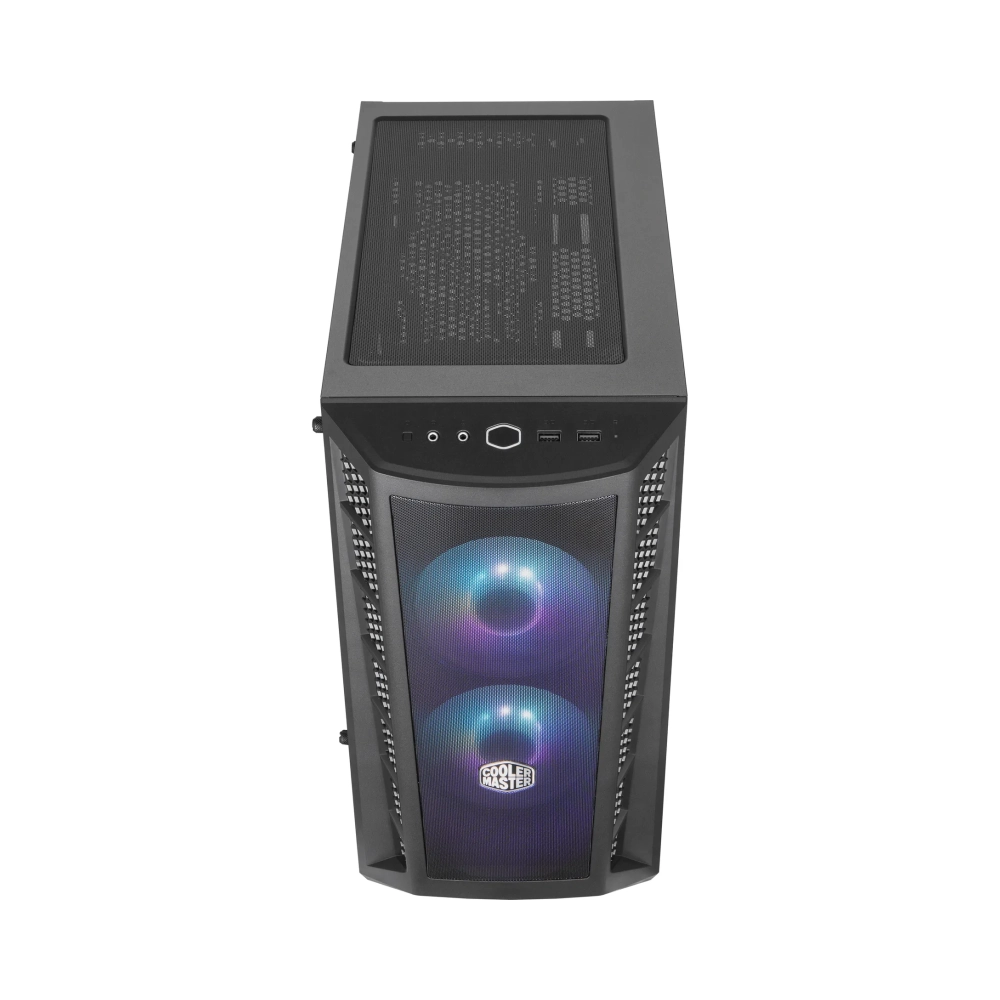 cooler master masterbox mb311l argb mini tower pc meshplastictempered glass black micro atxmini itx 22 cm