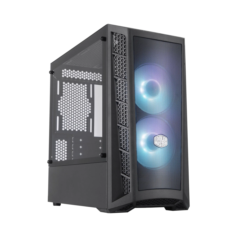 cooler master masterbox mb311l argb mini tower pc meshplastictempered glass black micro atxmini itx 22 cm