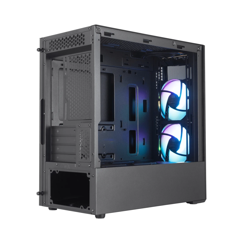 cooler master masterbox mb311l argb mini tower pc meshplastictempered glass black micro atxmini itx 22 cm