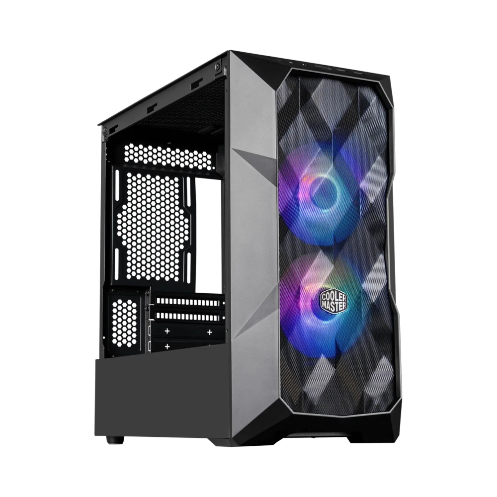 cooler master td300 mini tower pc black micro itxmini itx mesh plastic steel multi