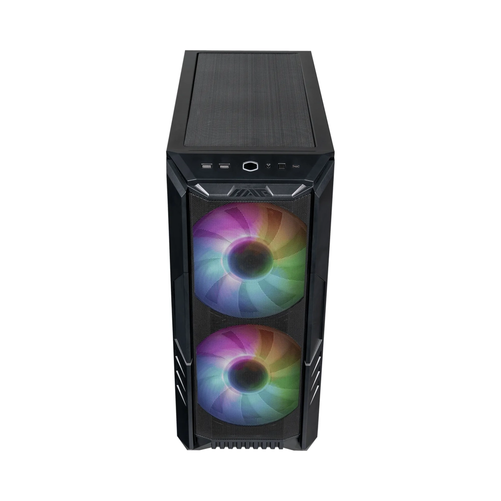 cooler master haf 500 midi tower pc black atx eatx itx micro atx ssi ceb mesh plastic steel tempered glass multi