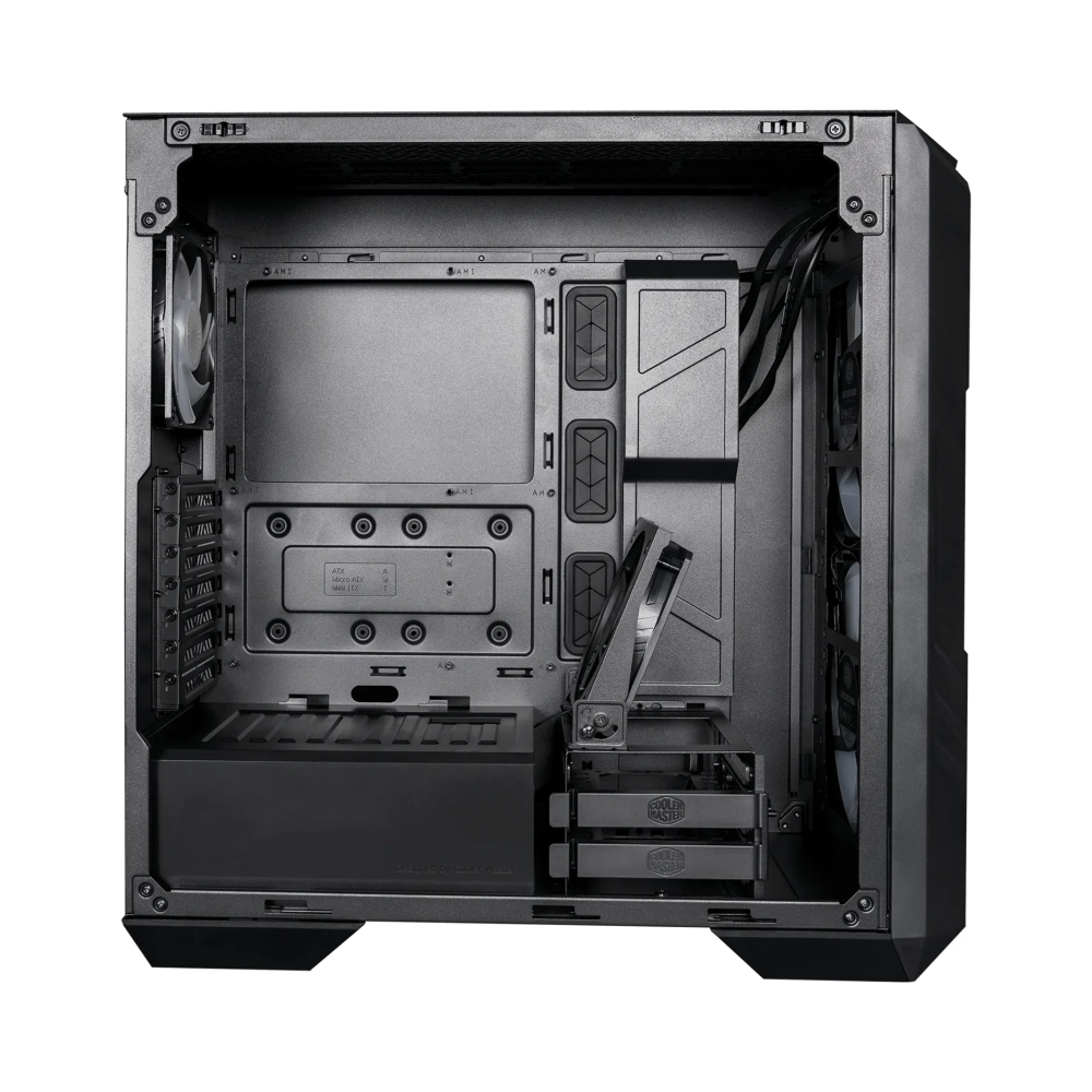 cooler master haf 500 midi tower pc black atx eatx itx micro atx ssi ceb mesh plastic steel tempered glass multi