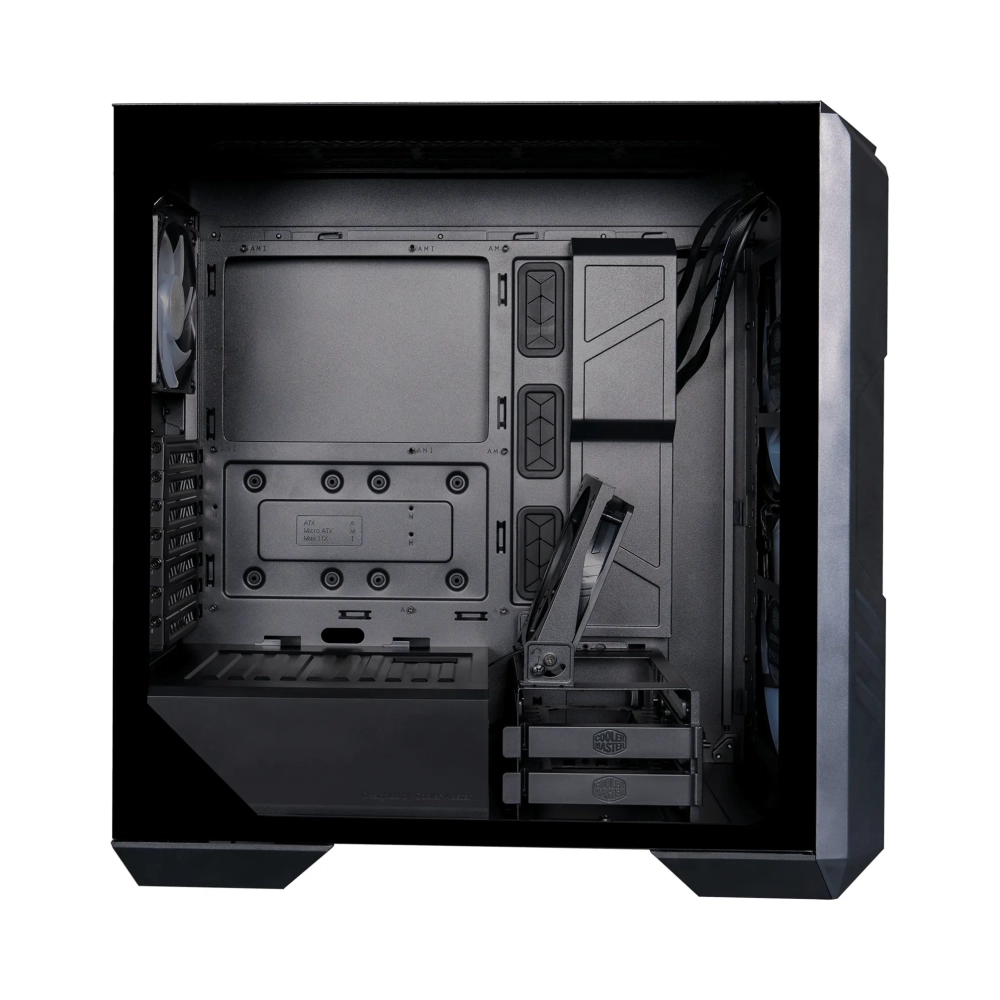 cooler master haf 500 midi tower pc black atx eatx itx micro atx ssi ceb mesh plastic steel tempered glass multi