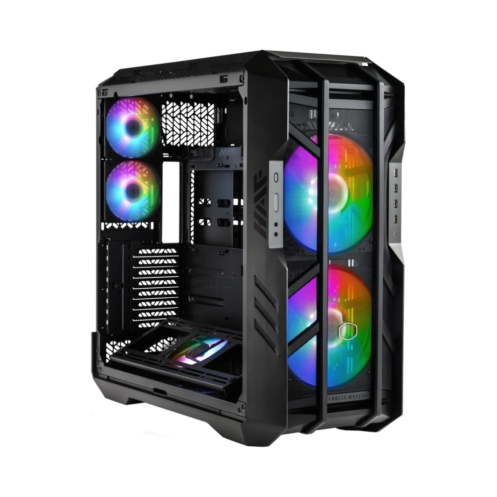 cooler master haf the berserker full tower pc grey titanium atx eatx micro atx mini itx ssi ceb ssi eeb plastic steel tempered glass multi