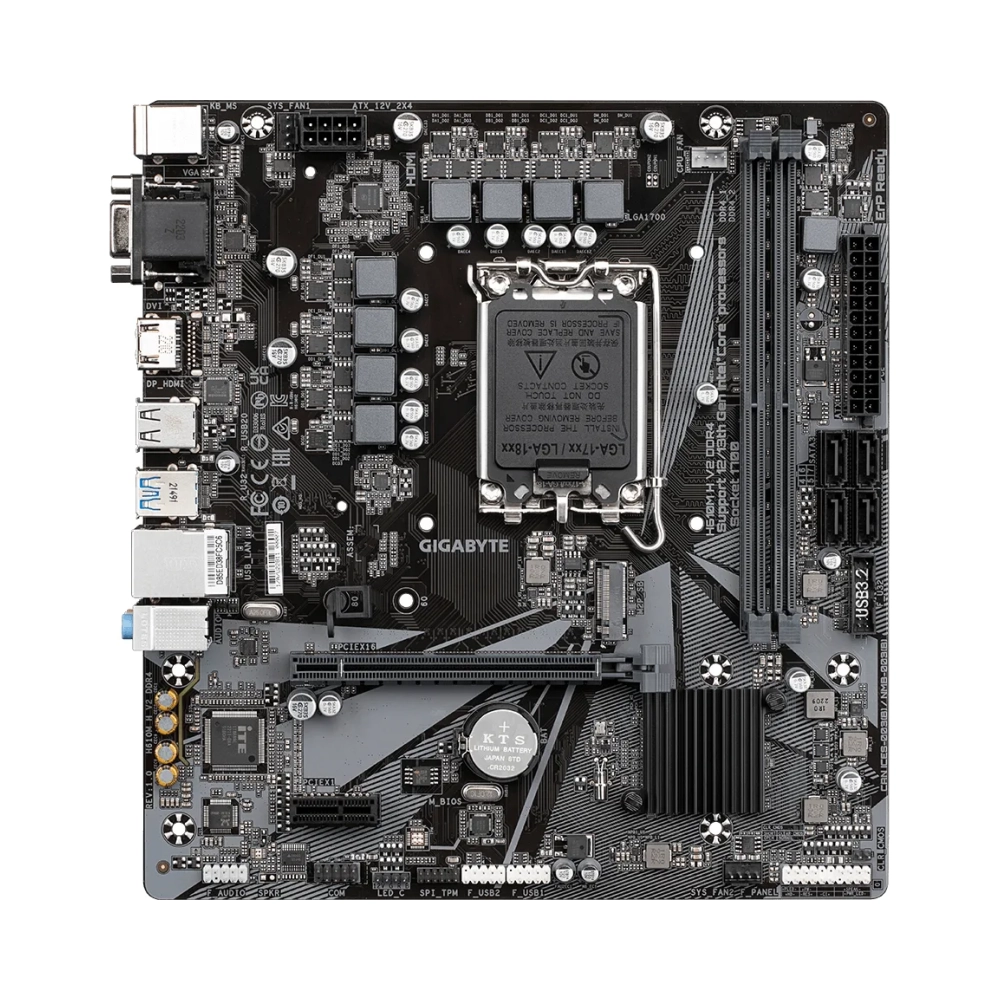 gigabyte h610m h v2 ddr4 intel lga 1700 intel celeron intel core i3 intel core i5 intel core i7 intel core i9 ddr4 sdram 64 gb dimm