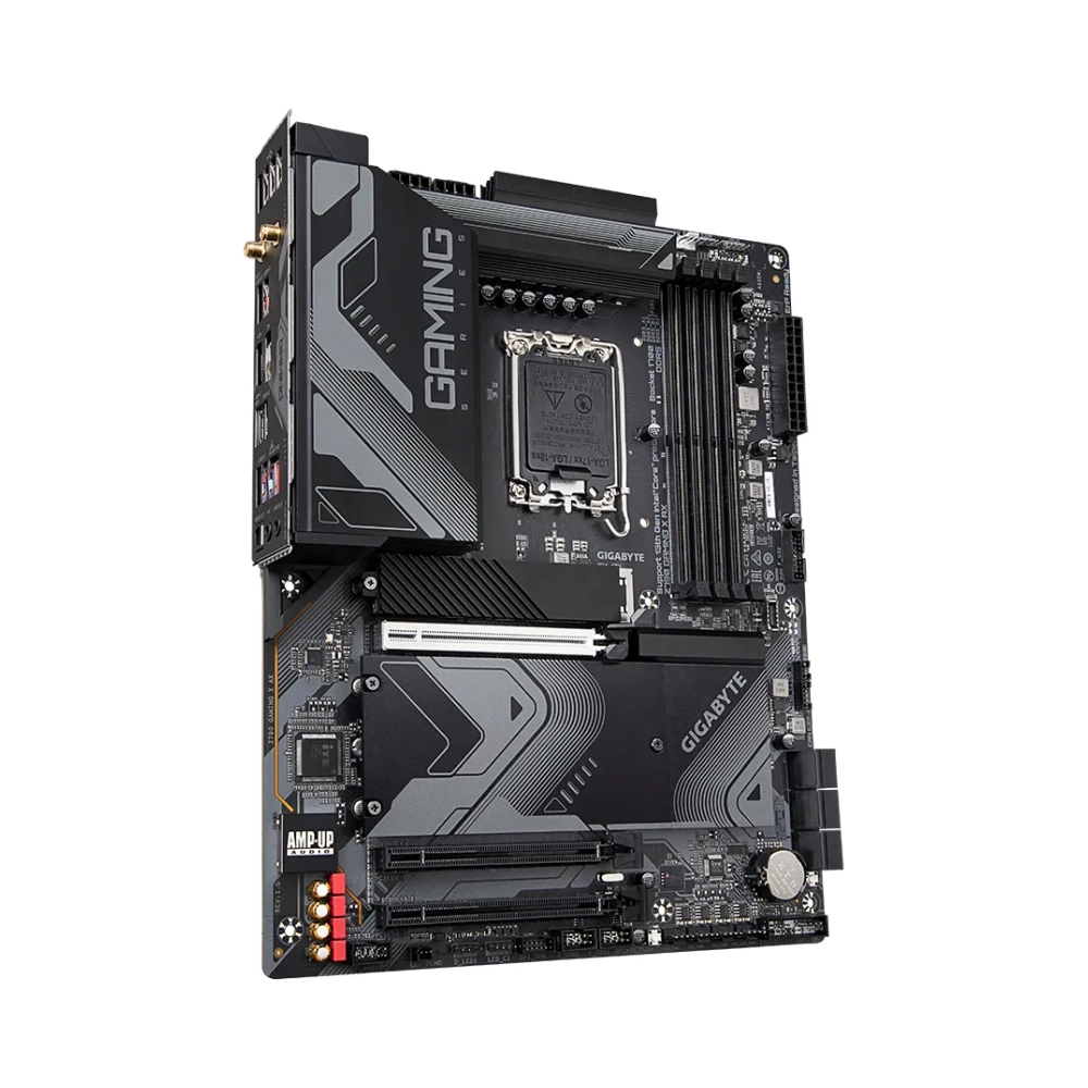 gigabyte z790 gaming x ax motherboard supports intel core 14th cpus 1612 phases digital vrm up to 7600mhz ddr5 4xpcie 40 m2 wi fi 6e 25gbe lan usb 32 gen 2 intel lga 1700 intel celeron intel core i3 intel core i5 intel core i7 intel core i9 lga 1700 192 gb ddr5 sdram