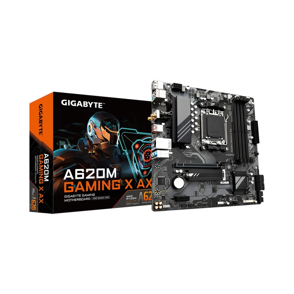 gigabyte a620m gaming x ax amd socket am5 amd ryzen 5 2nd generation amd ryzen 5 3rd generation amd ryzen 5 amd ryzen 5 5th gen socket am5 ddr5 sdram 192 gb