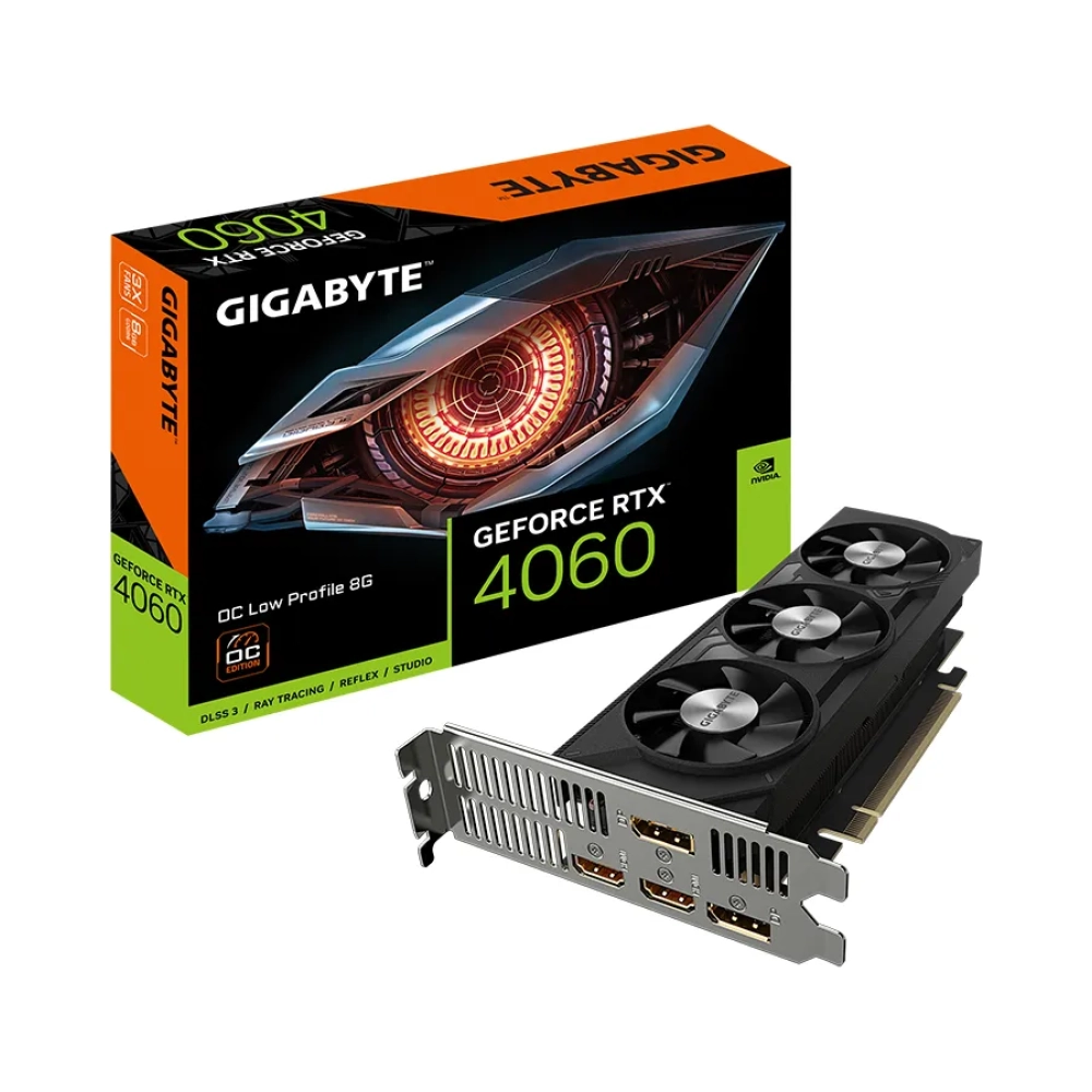 gigabyte geforce rtx 4060 oc low profile 8g geforce rtx 4060 8 gb gddr6 128 bit 7680 x 4320 pixels pci express 40