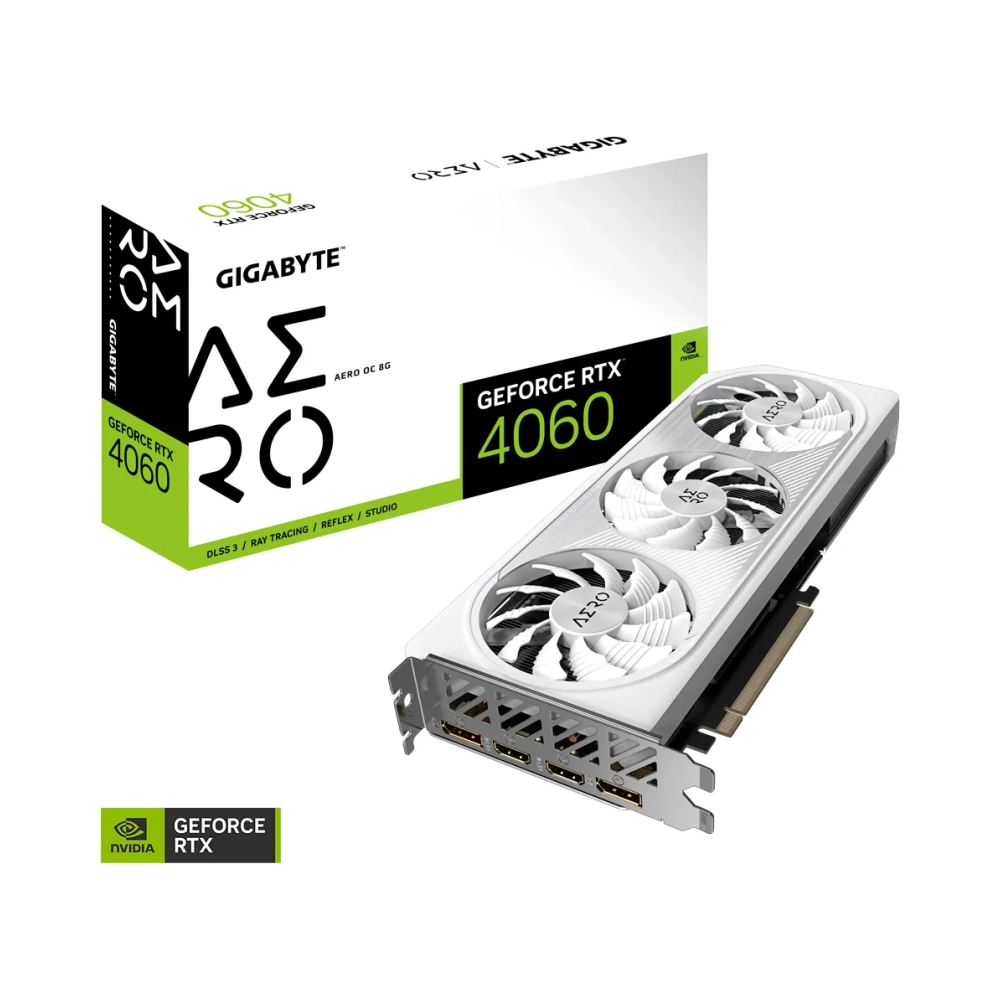 gigabyte geforce rtx 4060 aero oc 8g geforce rtx 4060 8 gb gddr6 128 bit 7680 x 4320 pixels pci express 40