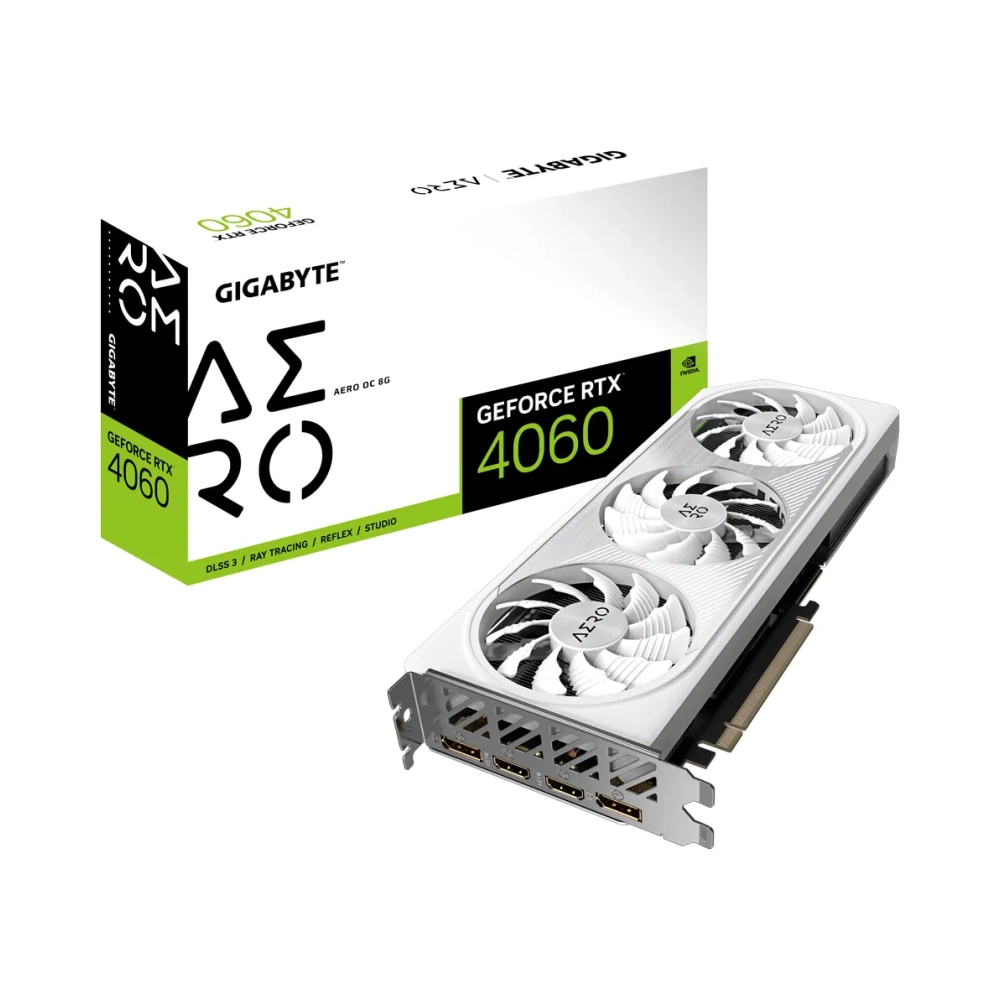 gigabyte geforce rtx 4060 aero oc 8g geforce rtx 4060 8 gb gddr6 128 bit 7680 x 4320 pixels pci express 40