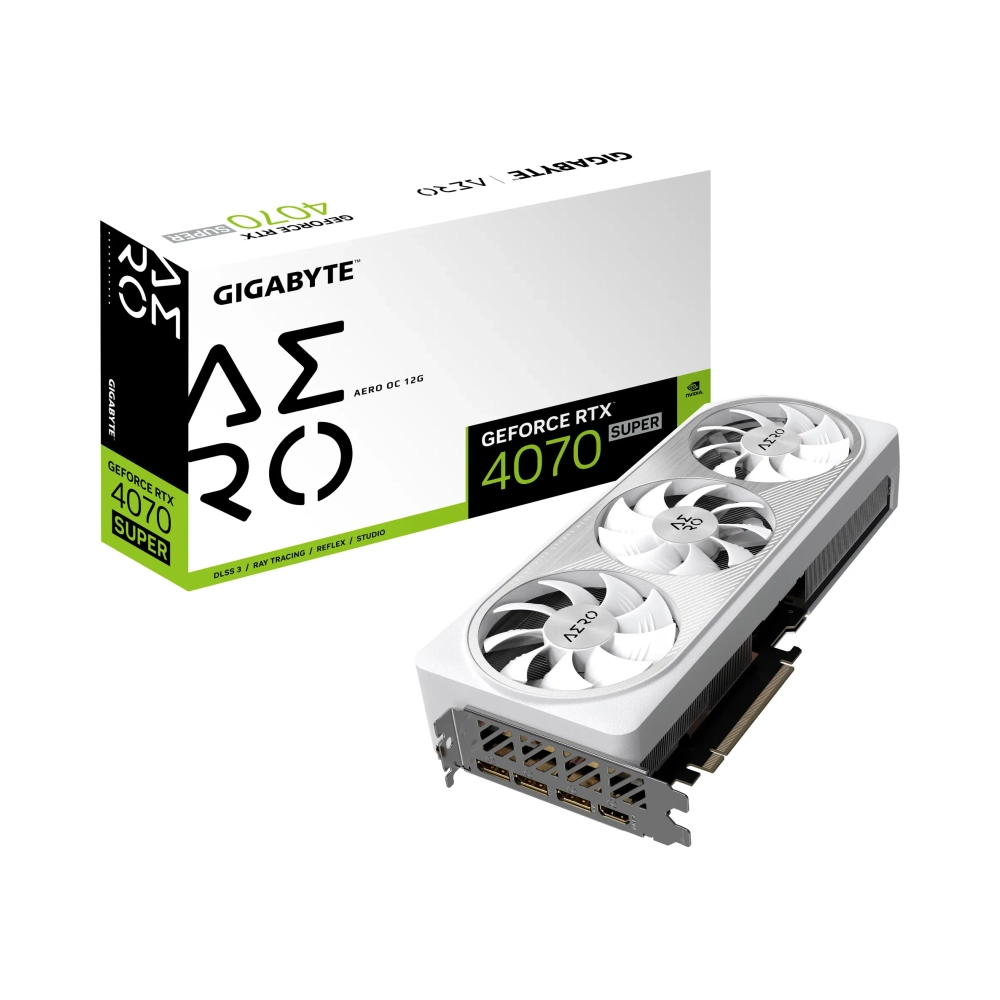 gigabyte aero geforce rtx 4070 super oc 12g geforce rtx 4070 super 12 gb gddr6x 192 bit 7680 x 4320 pixels pci express 40