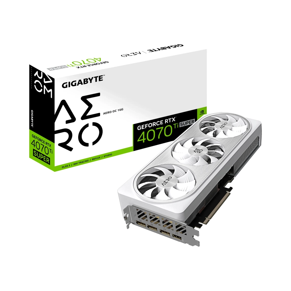 gigabyte aero geforce rtx 4070 ti super oc 16g geforce rtx 4070 ti super 16 gb gddr6x 256 bit 7680 x 4320 pixels pci express 40