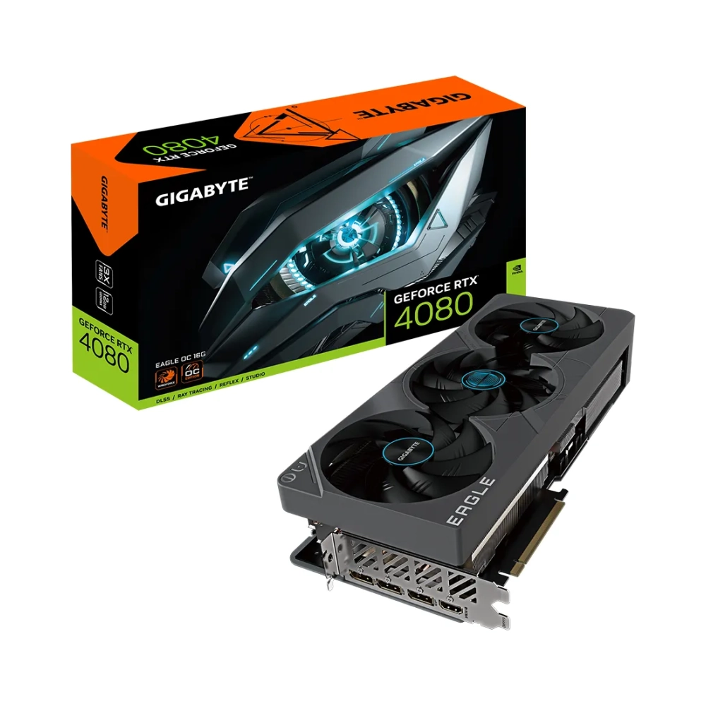 gigabyte geforce rtx 4080 16gb eagle oc geforce rtx 4080 16 gb gddr6x 256 bit 7680 x 4320 pixels pci express 40