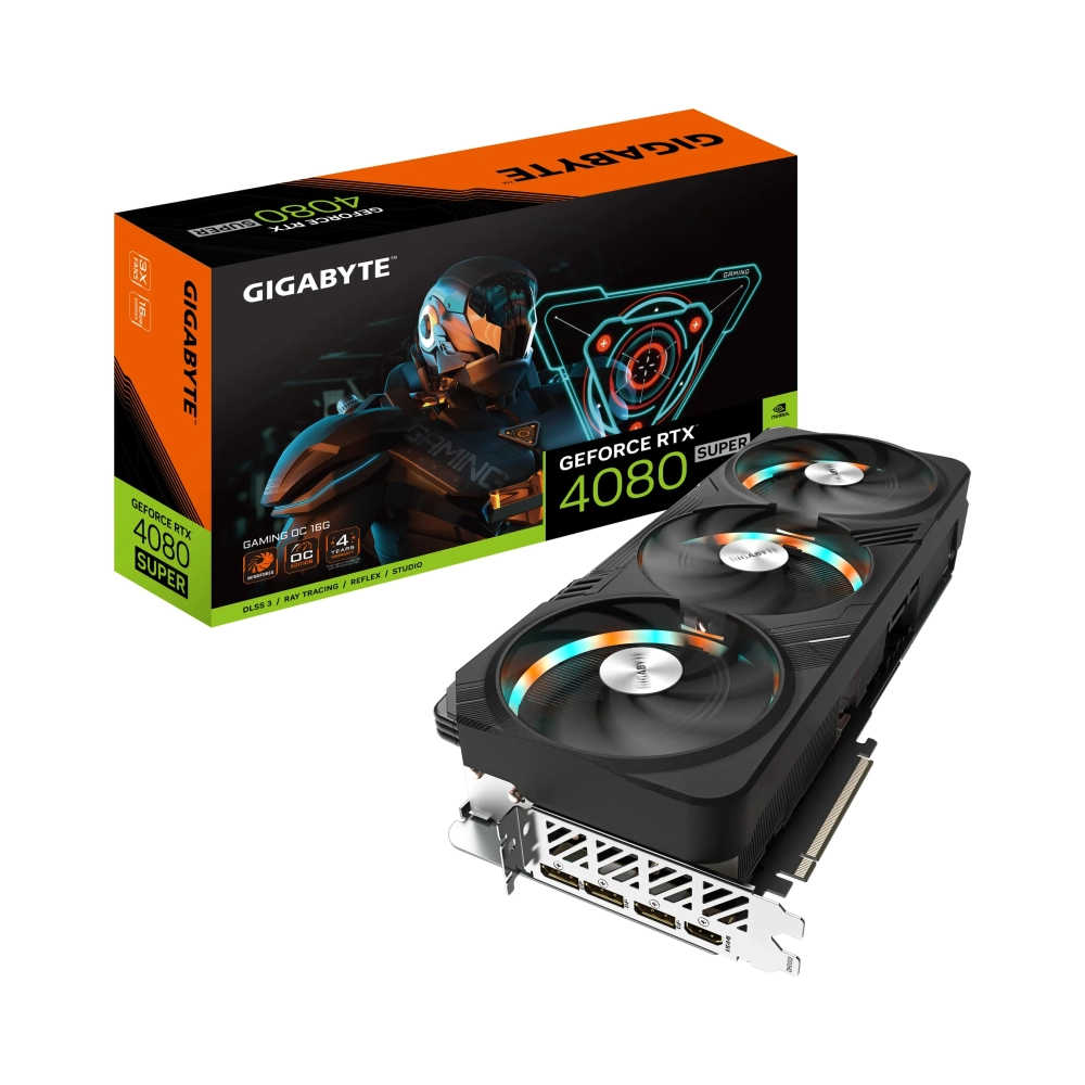 gigabyte gaming geforce rtx 4080 super oc 16g geforce rtx 4080 super 16 gb gddr6x 256 bit 7680 x 4320 pixels pci express 40