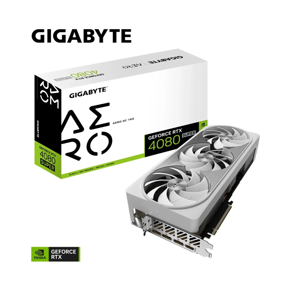 gigabyte aero geforce rtx 4080 super oc 16g geforce rtx 4080 super 16 gb gddr6x 256 bit 7680 x 4320 pixels pci express 40